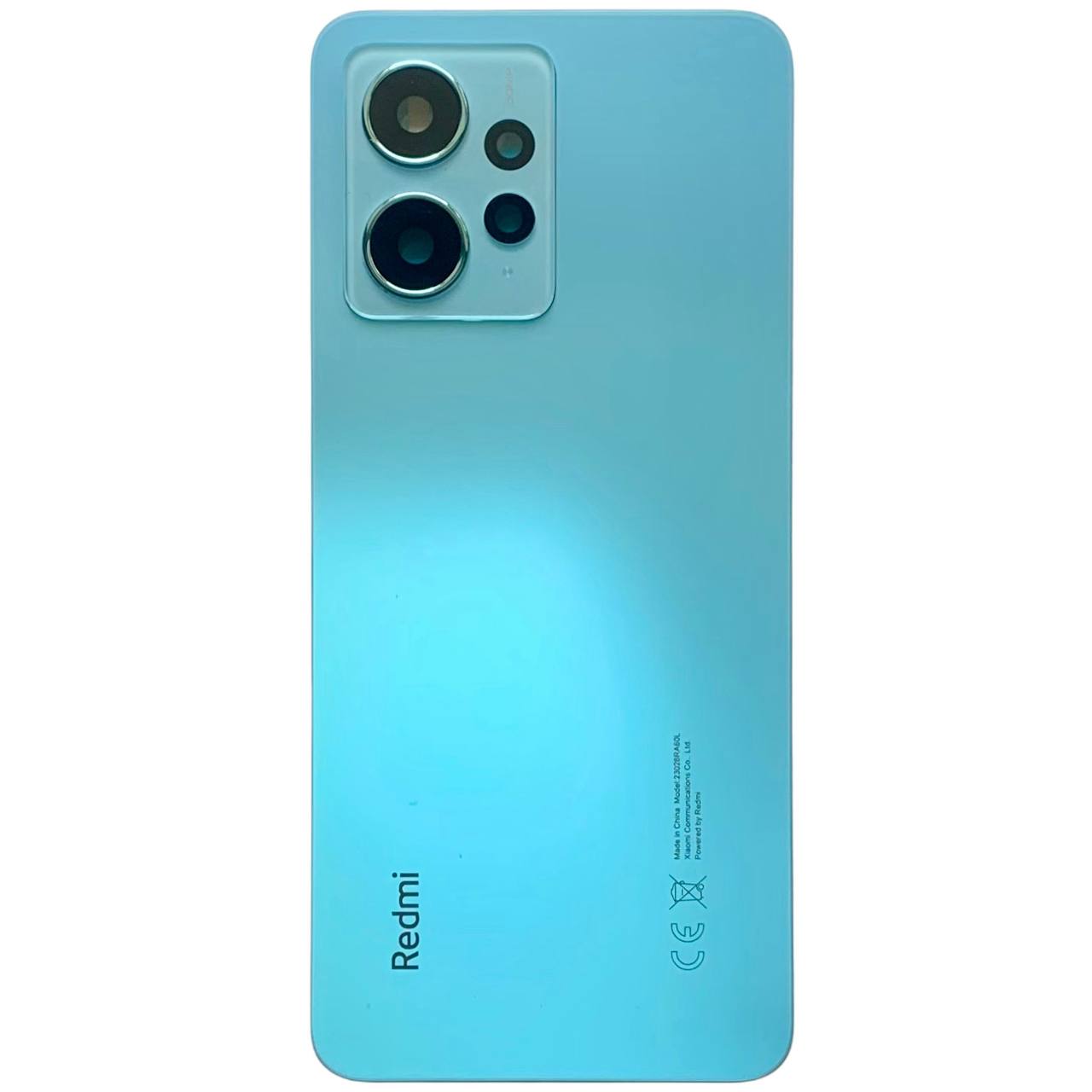 Задняя крышка Xiaomi Redmi Note 12 4G blue (со стеклом камеры)