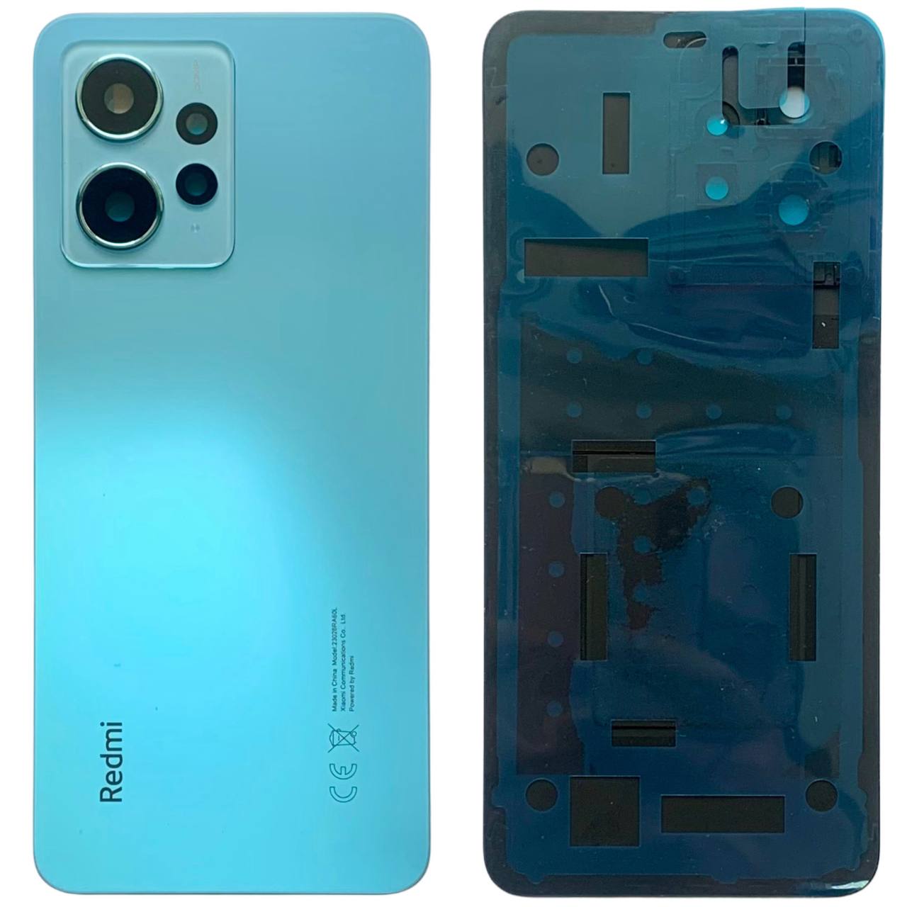 Задняя крышка Xiaomi Redmi Note 12 4G blue (со стеклом камеры)