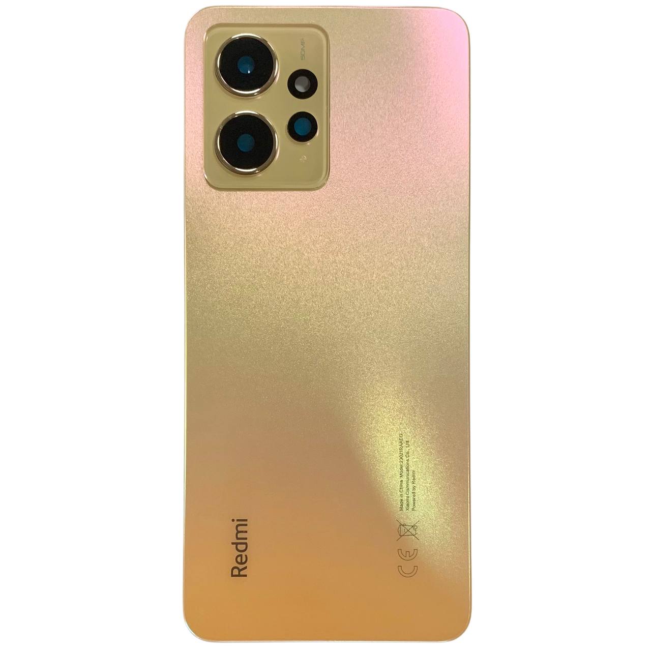Задняя крышка Xiaomi Redmi Note 12 4G gold (со стеклом камеры)