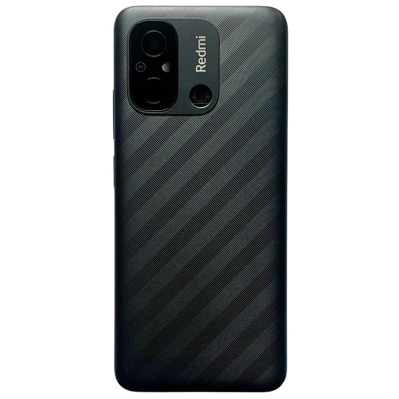 Задняя крышка Xiaomi Redmi 12C black (со стеклом камеры)