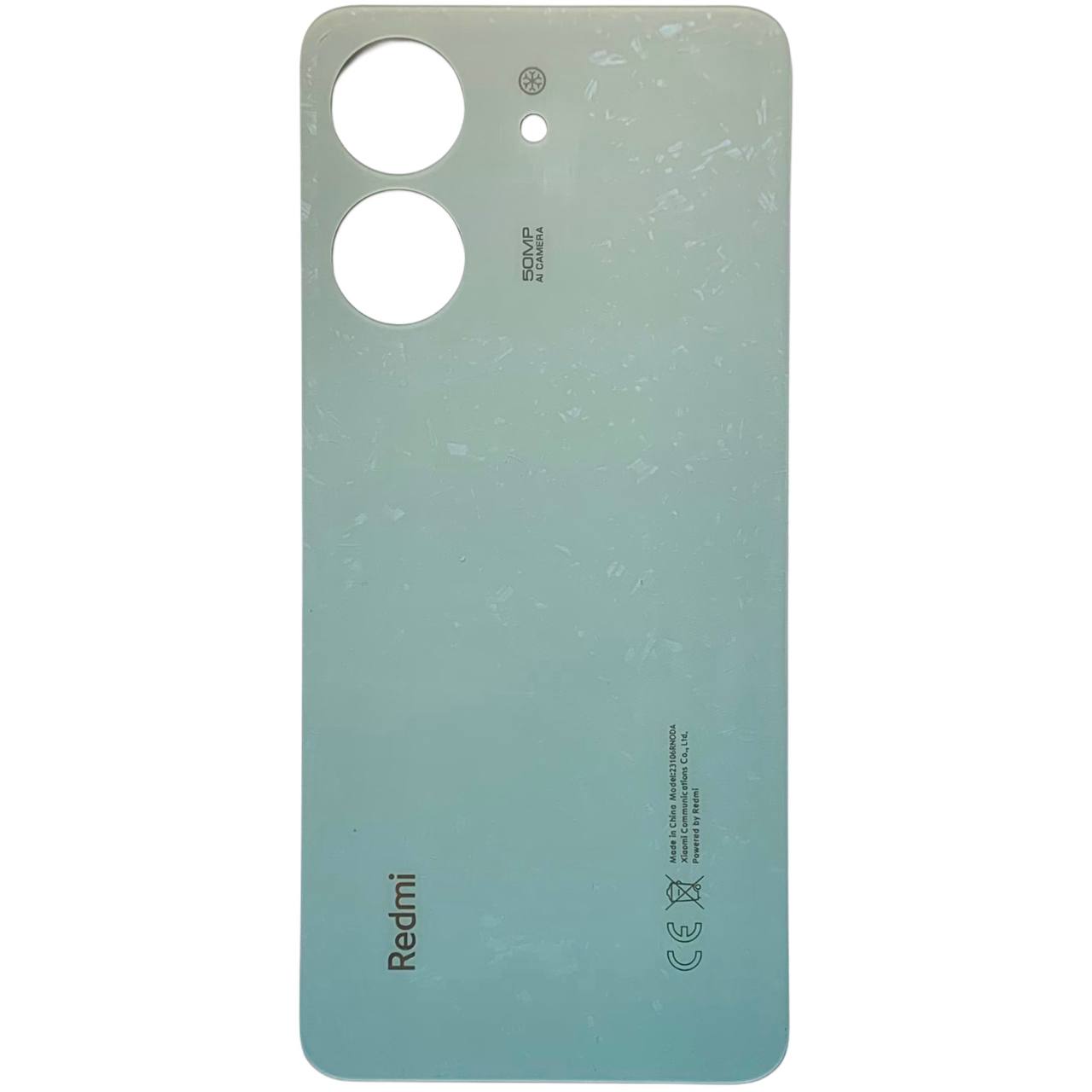 Задняя крышка Xiaomi Redmi 13C 4G white (без стекла камеры)