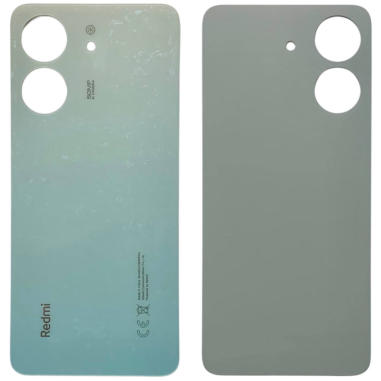 Задняя крышка Xiaomi Redmi 13C 4G white (без стекла камеры)