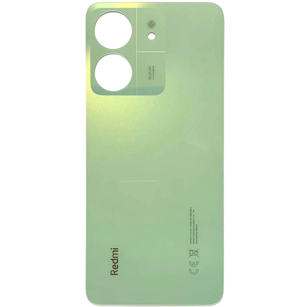 Задняя крышка Xiaomi Redmi 13C 4G green (без стекла камеры)