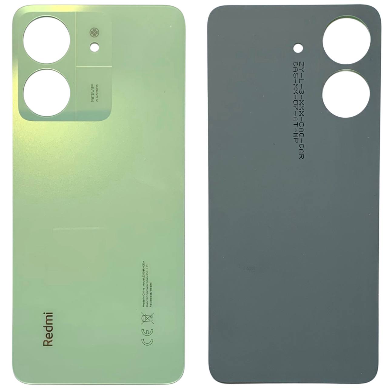 Задняя крышка Xiaomi Redmi 13C 4G green (без стекла камеры)
