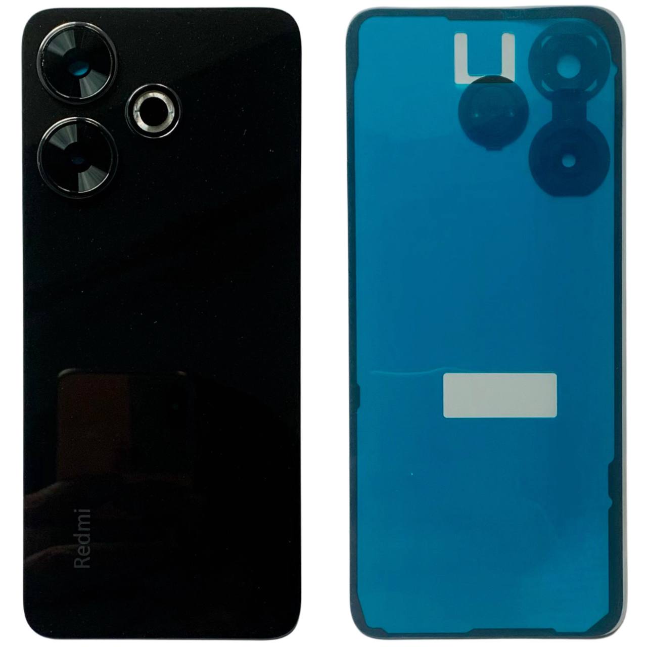 Задняя крышка Xiaomi Redmi 13 black (со стеклом камеры)