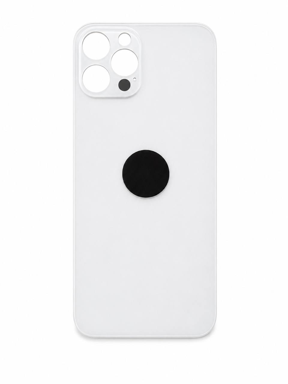 Задняя крышка корпуса iPhone 12 Pro white, большой вырез под камеру, 1:1 Original