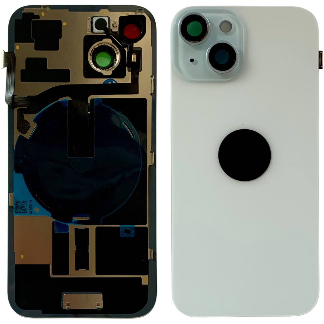 Задняя крышка корпуса iPhone 15 blue, со стеклом камеры, MagSafe, NFC, 1:1 Original