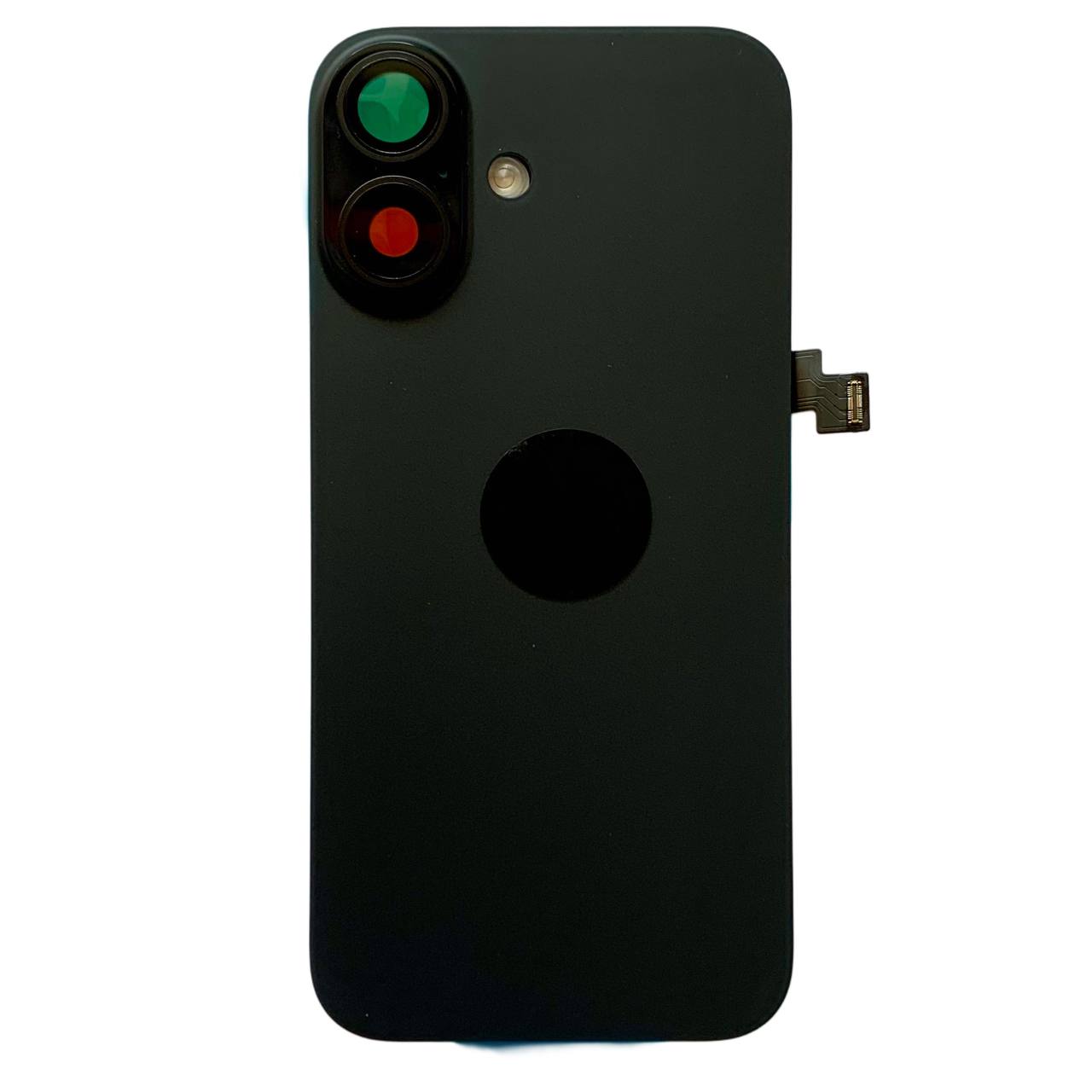 Задня кришка корпуса iPhone 16 black, зі склом камери, MagSafe, NFC, 1:1 Original