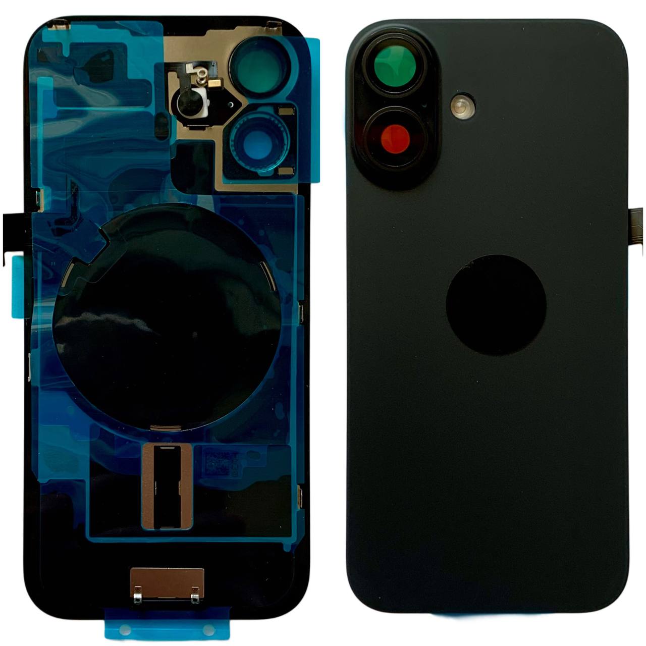 Задня кришка корпуса iPhone 16 black, зі склом камери, MagSafe, NFC, 1:1 Original