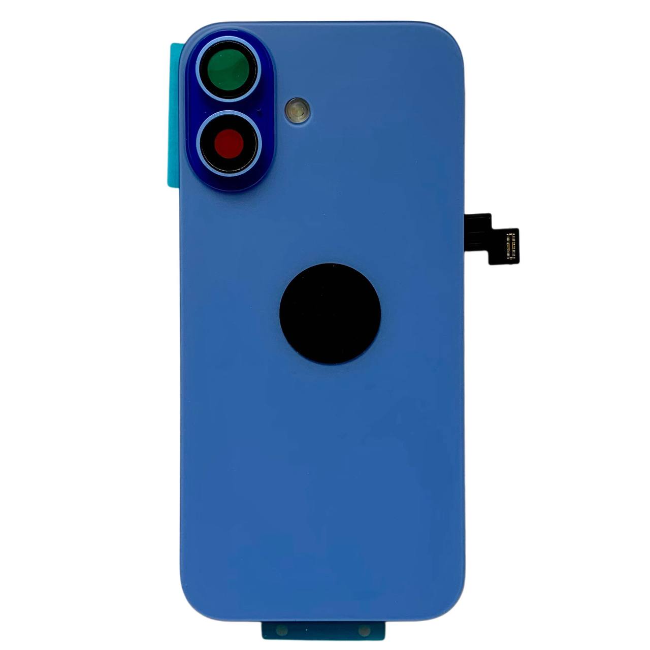 Задня кришка корпуса iPhone 16 blue, зі склом камери, MagSafe, NFC, 1:1 Original