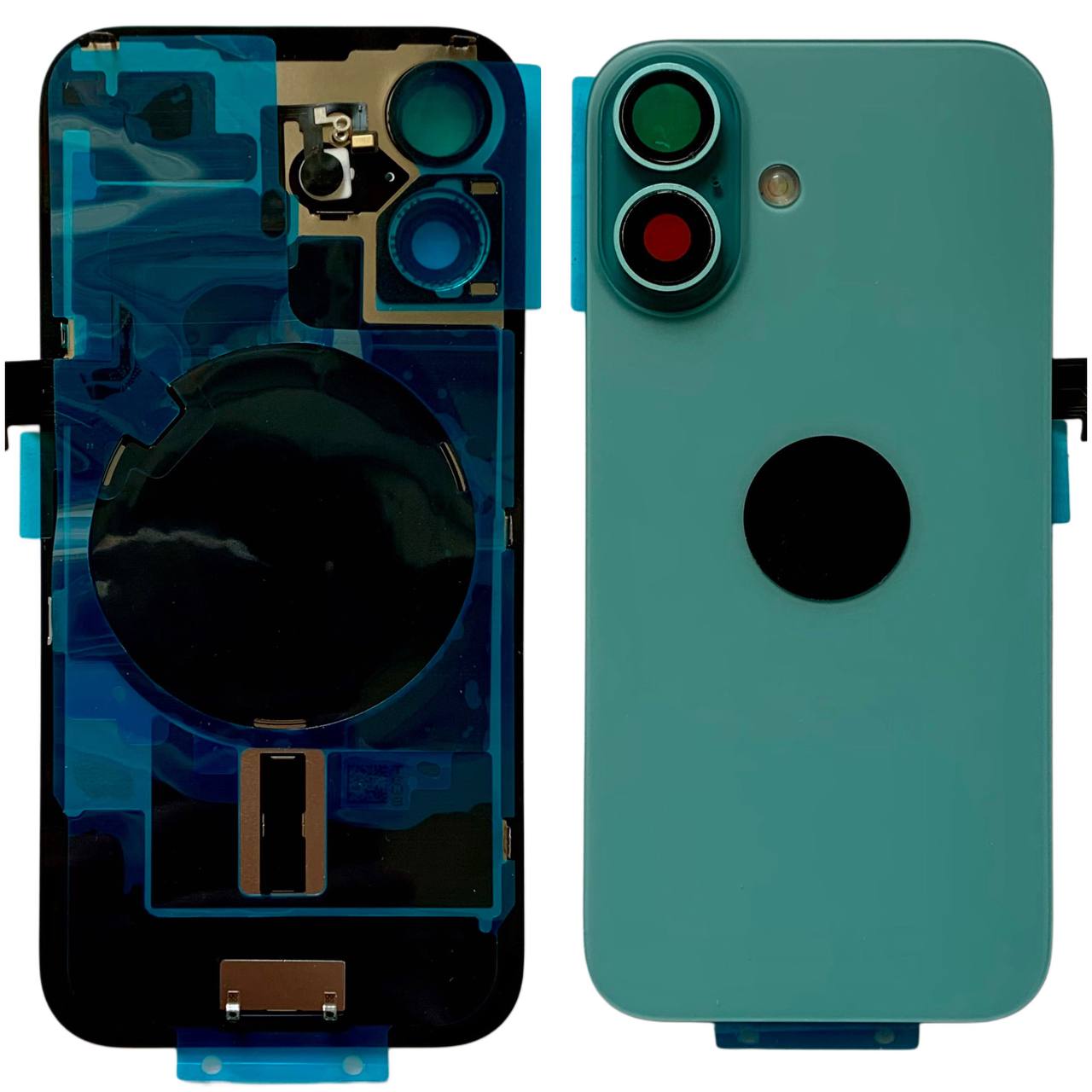 Задня кришка корпуса iPhone 16 green, зі склом камери, MagSafe, NFC, 1:1 Original