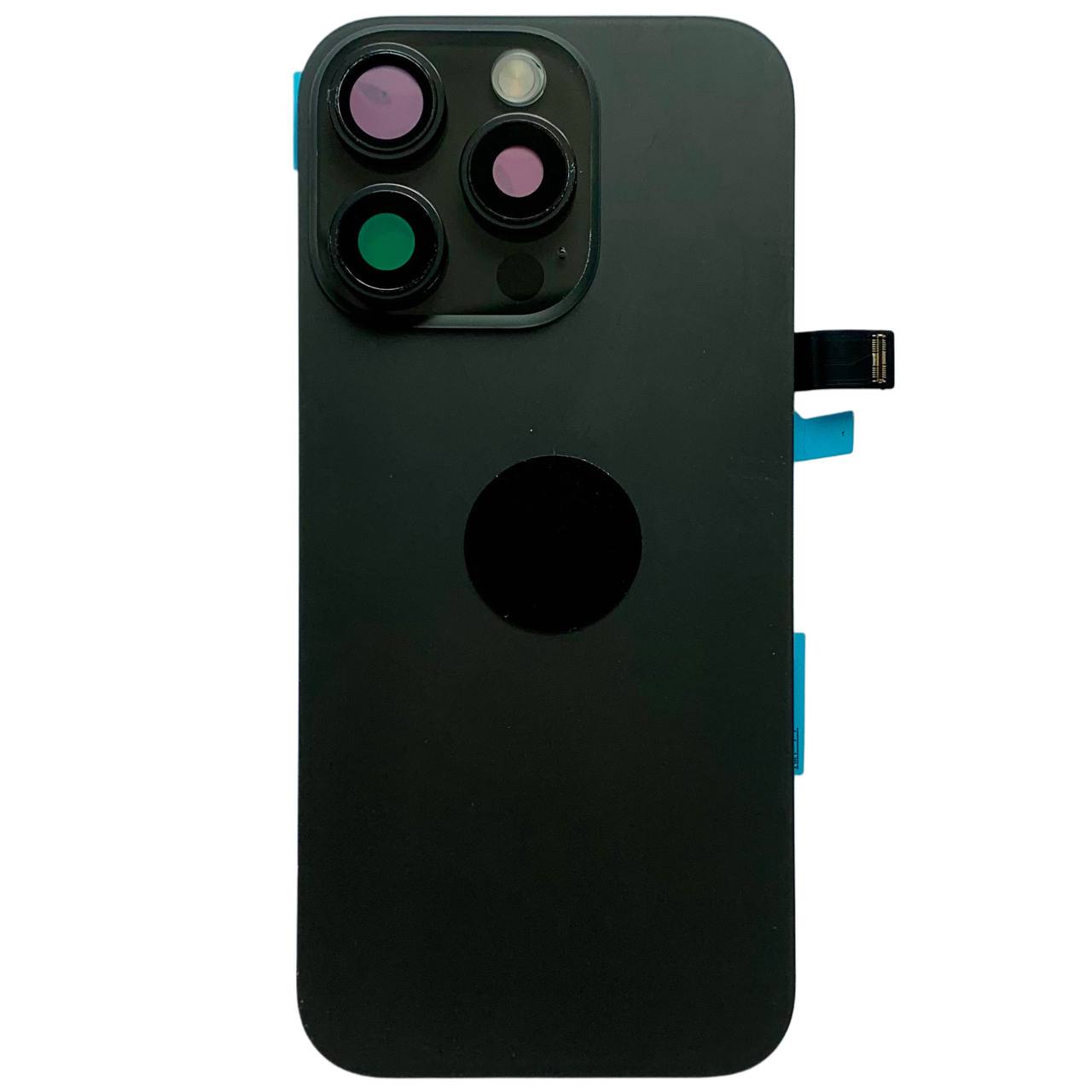 Задня кришка корпуса iPhone 16 Pro black, зі склом камери, MagSafe, NFC, 1:1 Original