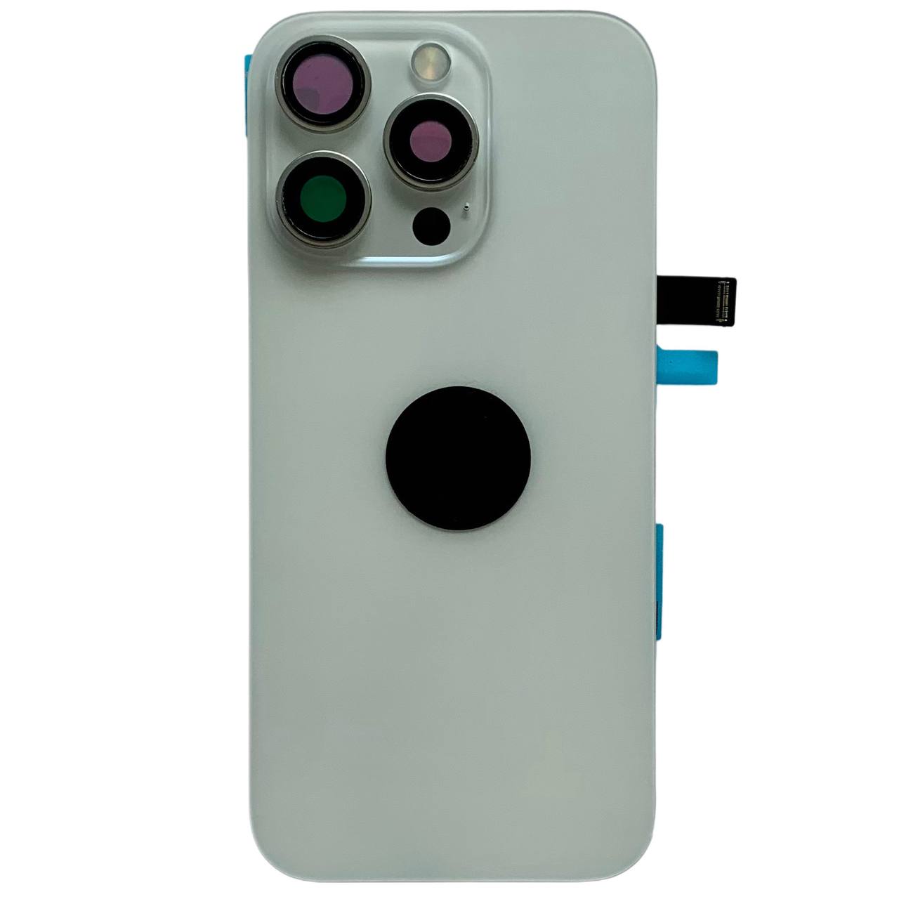 Задня кришка корпуса iPhone 16 Pro white, зі склом камери, MagSafe, NFC, 1:1 Original