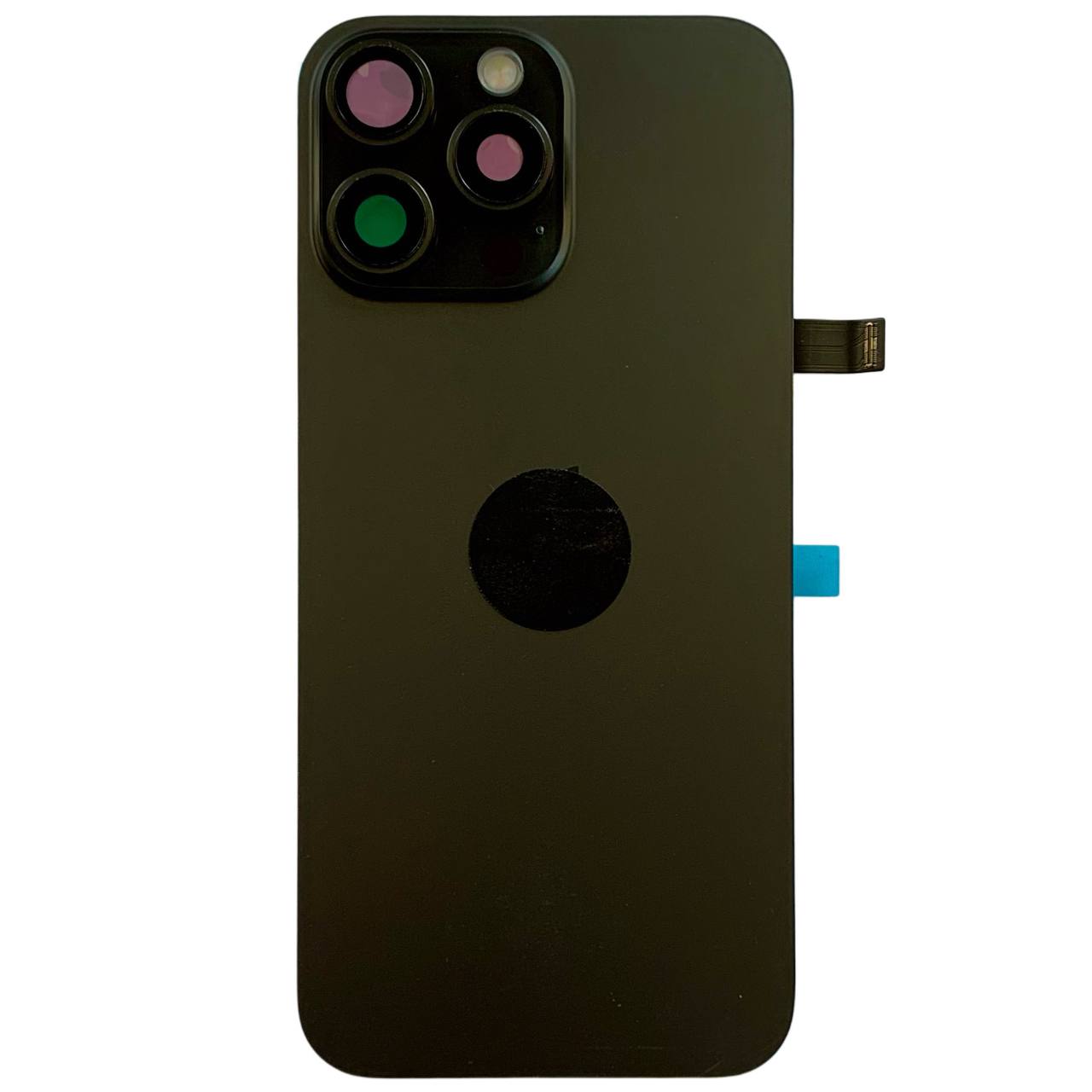 Задня кришка корпуса iPhone 16 Pro Max black, зі склом камери, MagSafe, NFC, 1:1 Original
