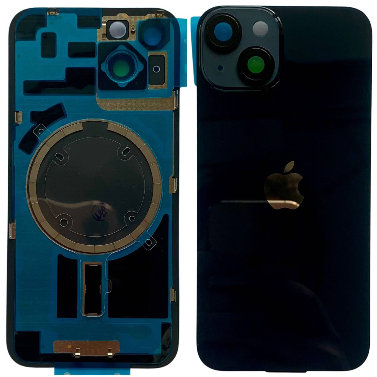 Задня кришка корпуса iPhone 14 black, зі склом камери, MagSafe, 1:1 Original