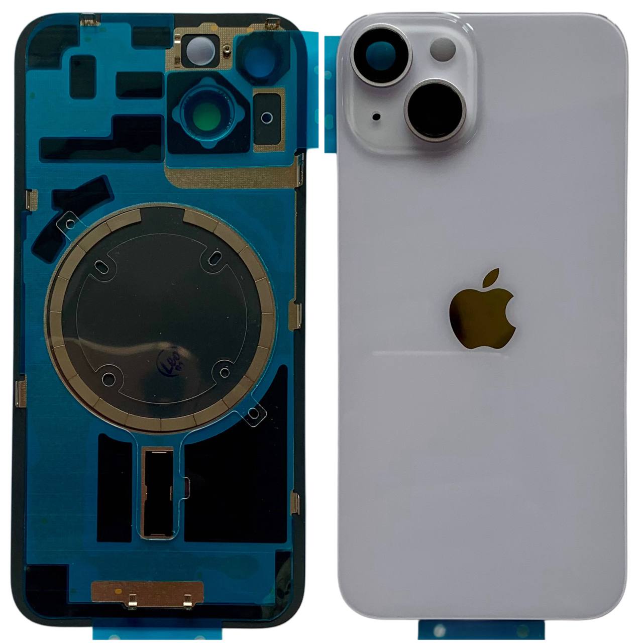 Задня кришка корпуса iPhone 14 purple, зі склом камери, MagSafe, 1:1 Original