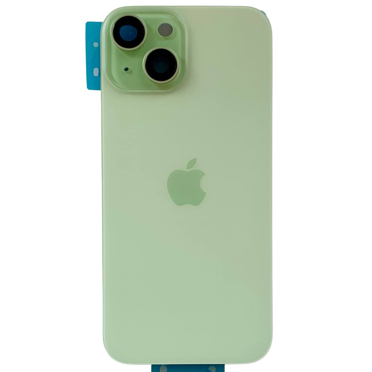 Задня кришка корпуса iPhone 15 green, зі склом камери, MagSafe, 1:1 Original