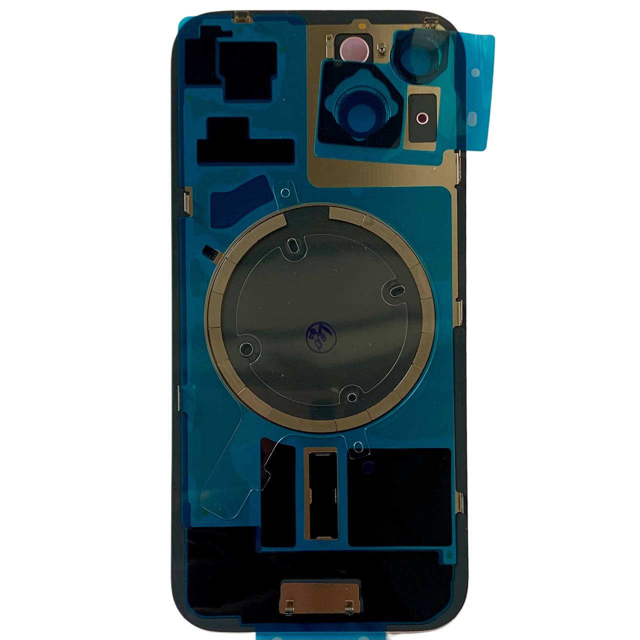 Задня кришка корпуса iPhone 15 yellow, зі склом камери, MagSafe, 1:1 Original