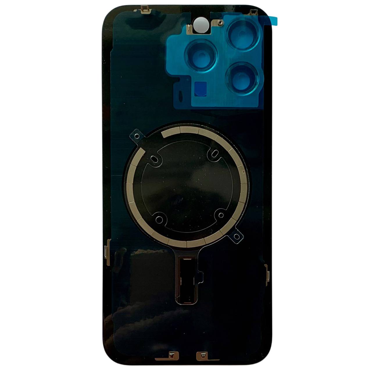 Задня кришка корпуса iPhone 15 Pro Max black, зі склом камери, MagSafe, 1:1 Original
