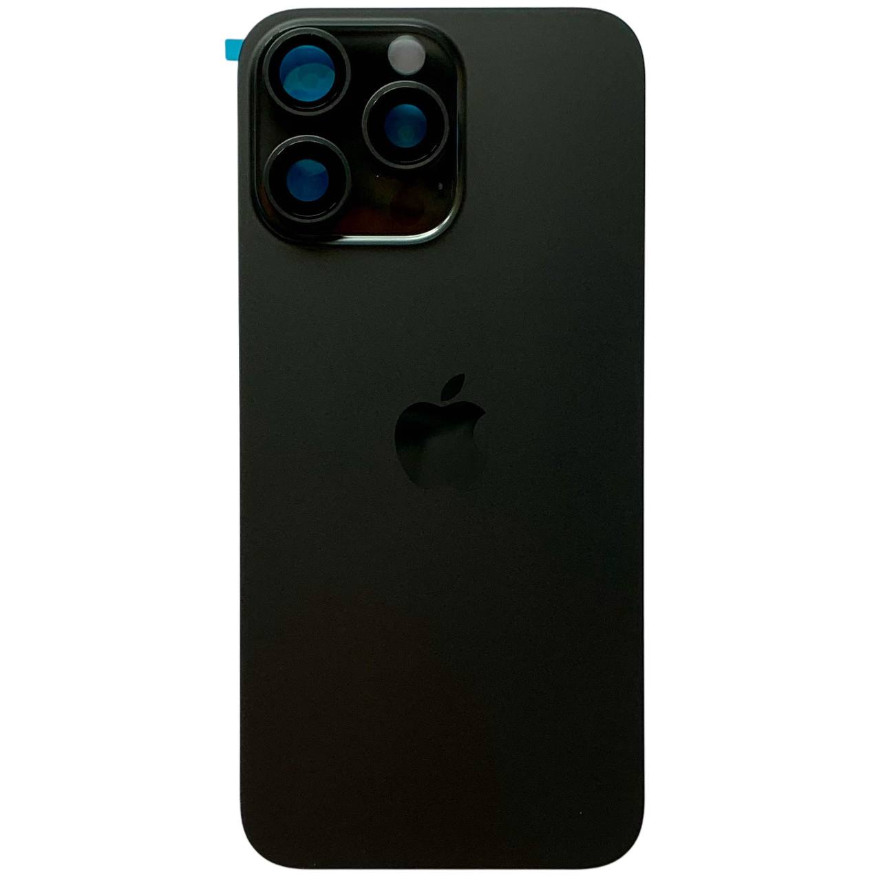 Задня кришка корпуса iPhone 15 Pro Max black, зі склом камери, MagSafe, 1:1 Original