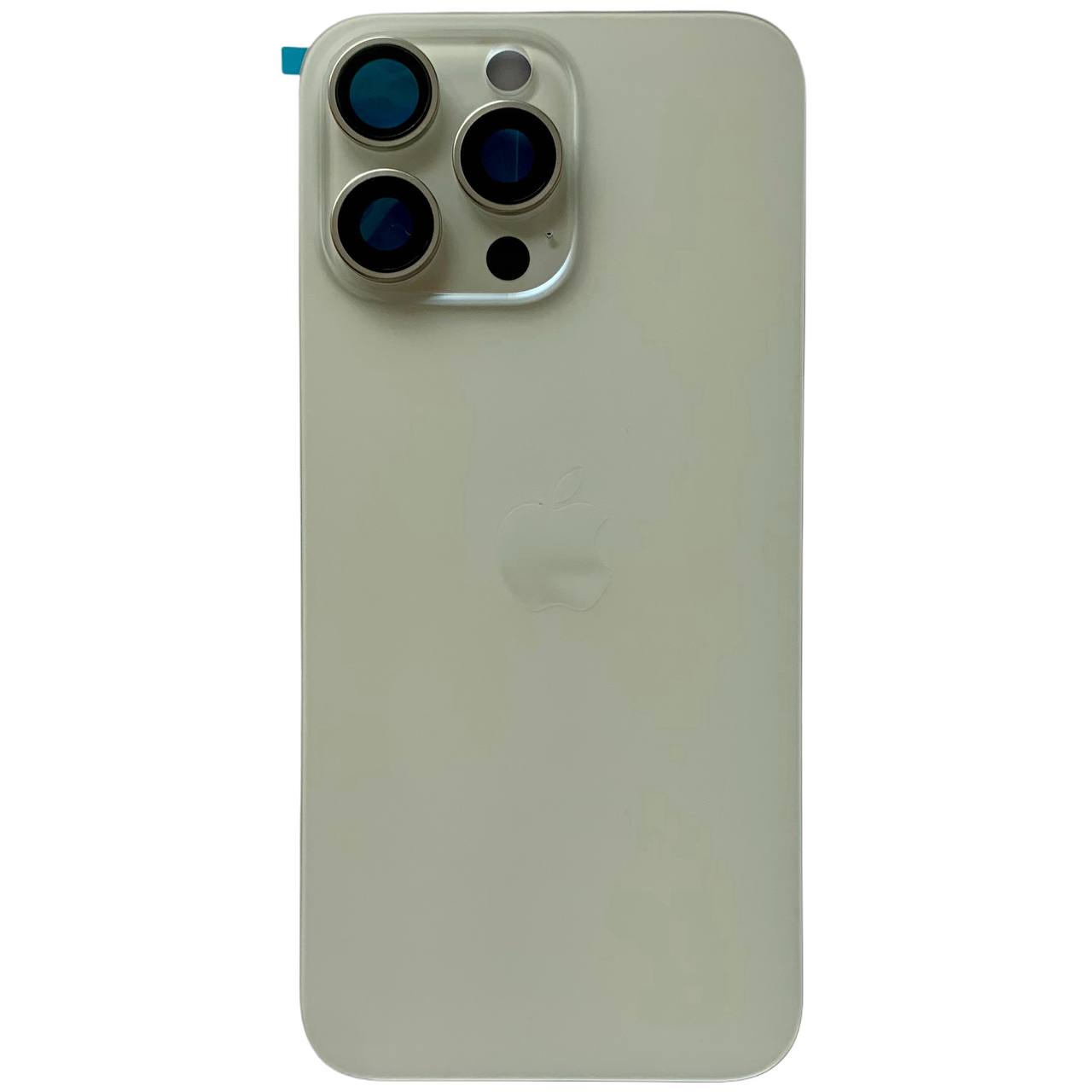 Задня кришка корпуса iPhone 15 Pro Max white, зі склом камери, MagSafe, 1:1 Original