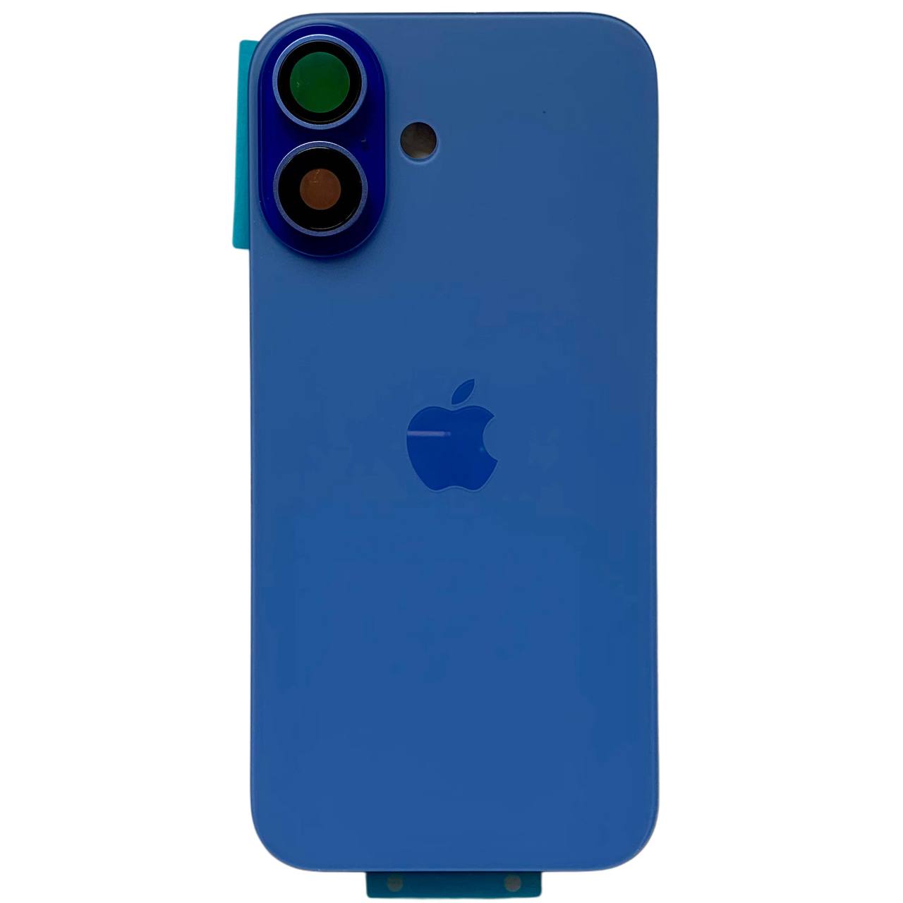Задня кришка корпуса iPhone 16 blue, зі склом камери, MagSafe, 1:1 Original