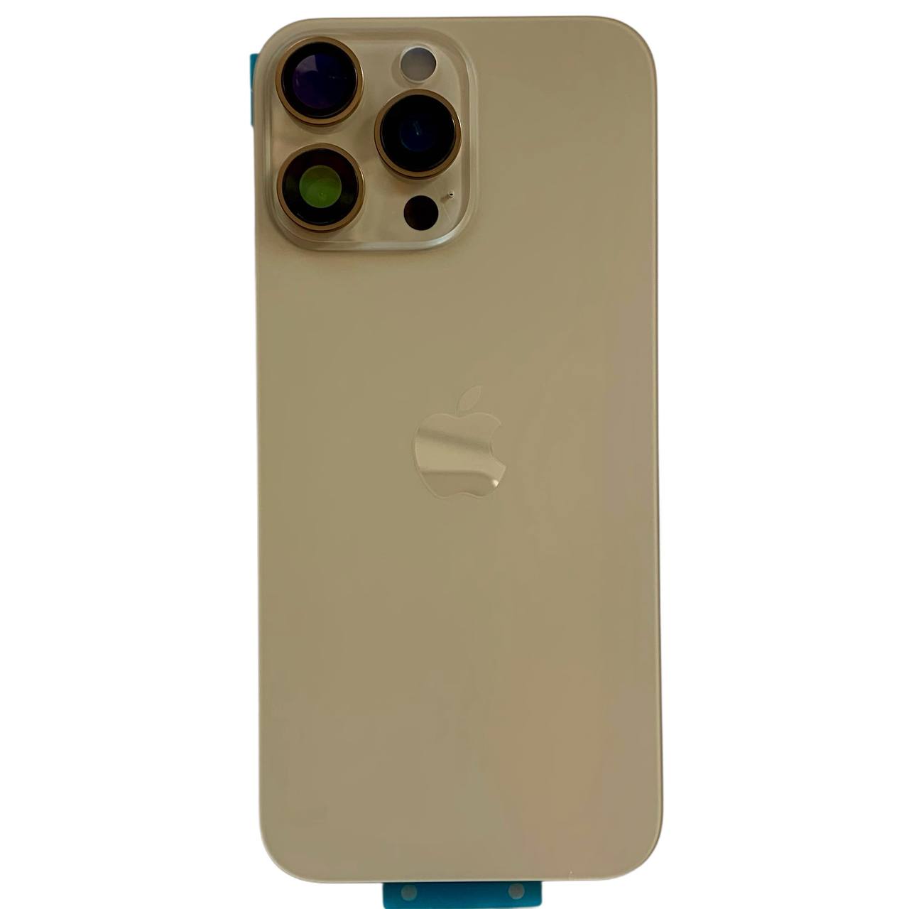 Задня кришка корпуса iPhone 16 Pro Max gold, зі склом камери, MagSafe, 1:1 Original