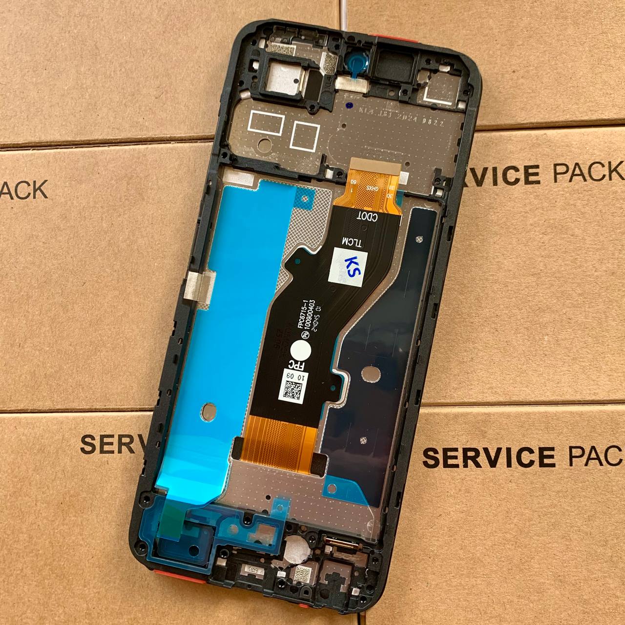 Дисплей Tecno Spark Go 1 black, з рамкою, Original (PRC)
