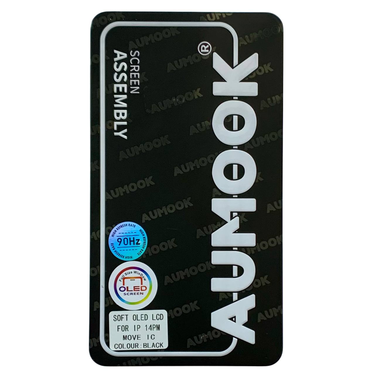 Дисплей iPhone 14 Pro Max black, з рамкою, AUMOOK Prime SOFT OLED 120Hz (move IC)