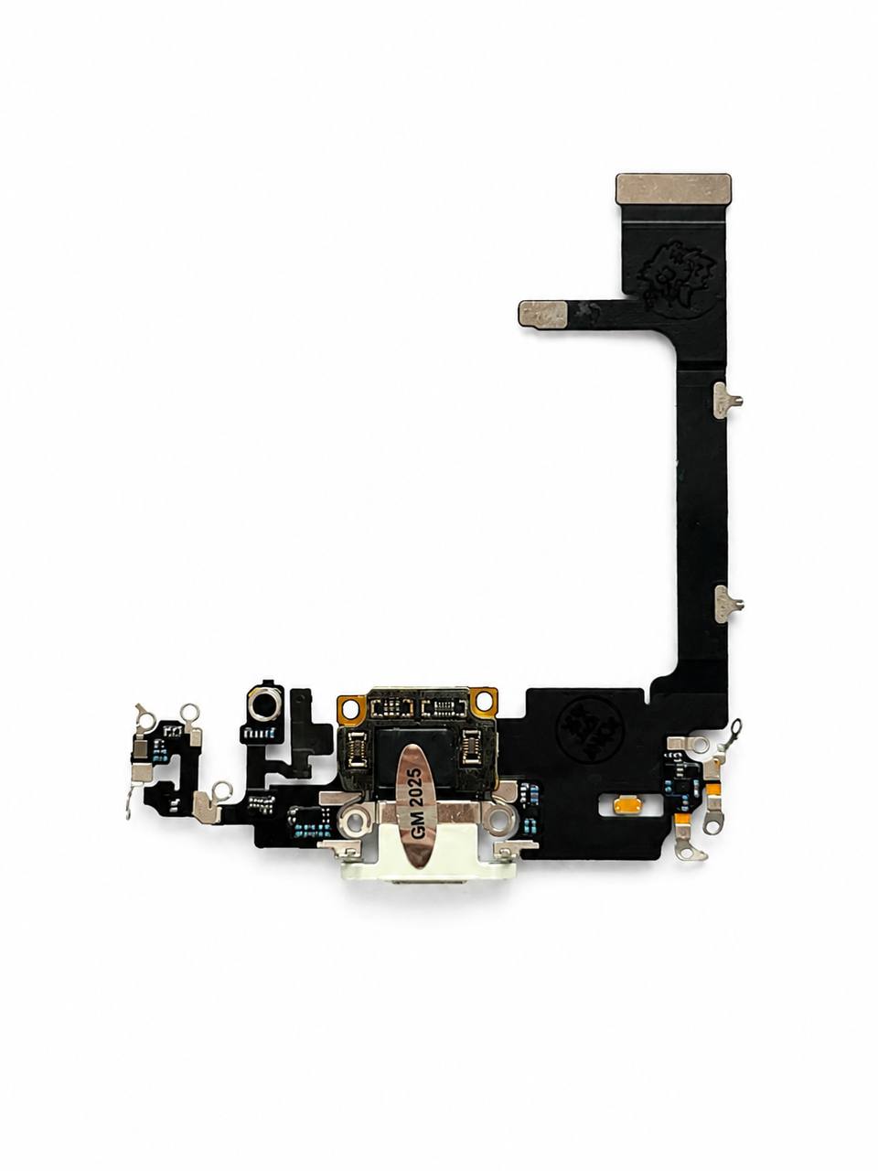 Нижній шлейф iPhone 11 Pro white з портом зарядки та мікрофоном, Original Used