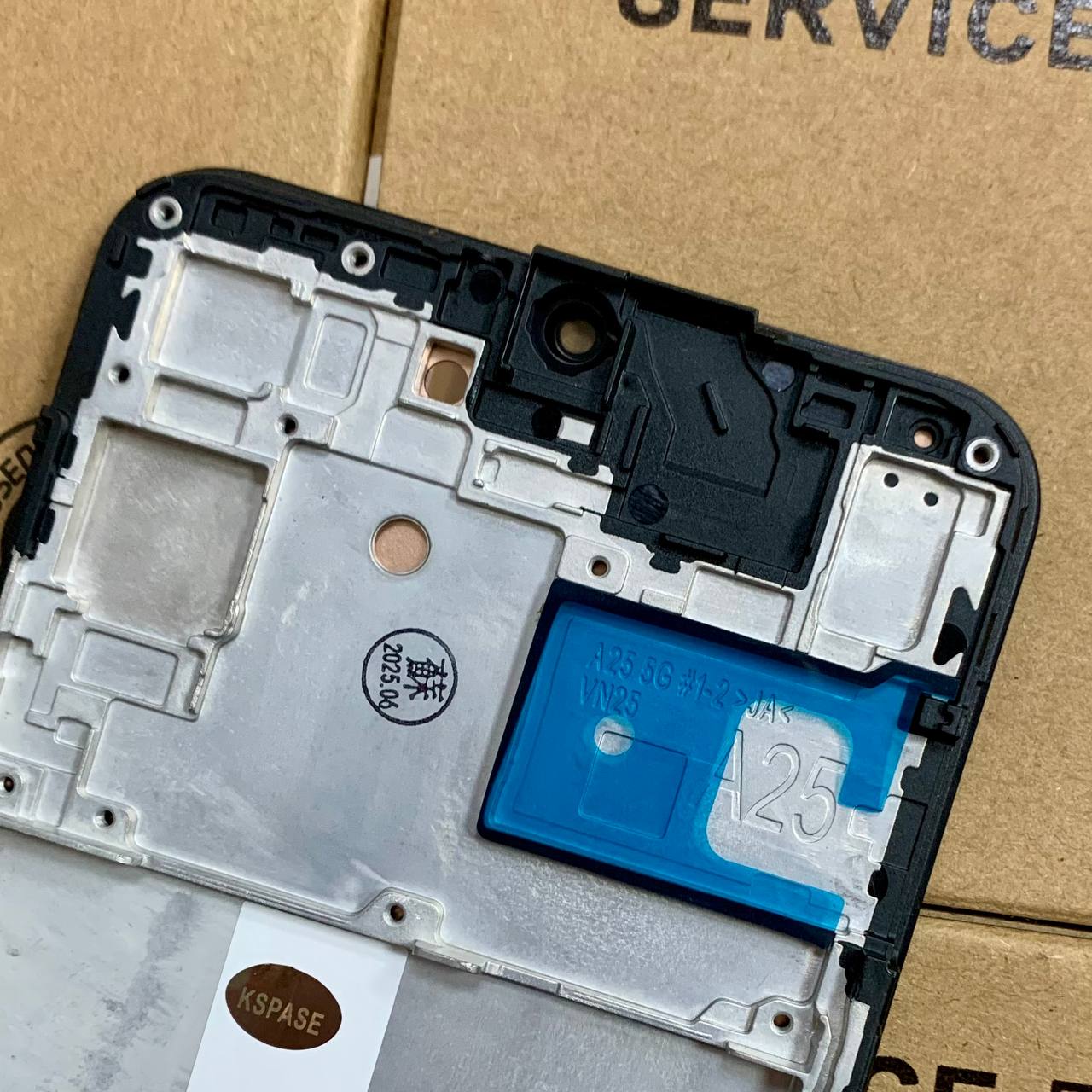 Дисплей Samsung A256 Galaxy A25 5G 2023 black, з рамкою, OLED (не буде працювати на One UI 8.5)