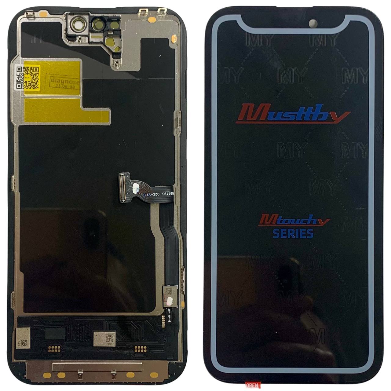 Дисплей iPhone 14 Pro black, з рамкою, Musttby SOFT OLED | 120HZ | Прив'язується в 18/26 iOS