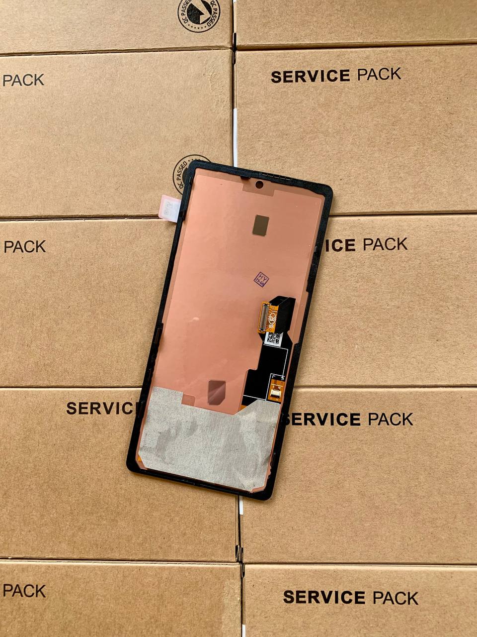 Дисплей Google Pixel 6A black, з рамкою, OLED
