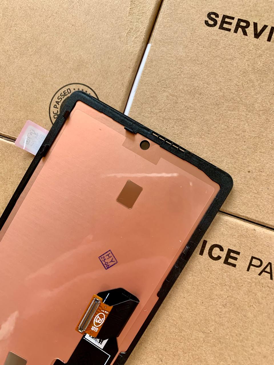 Дисплей Google Pixel 6A black, з рамкою, OLED