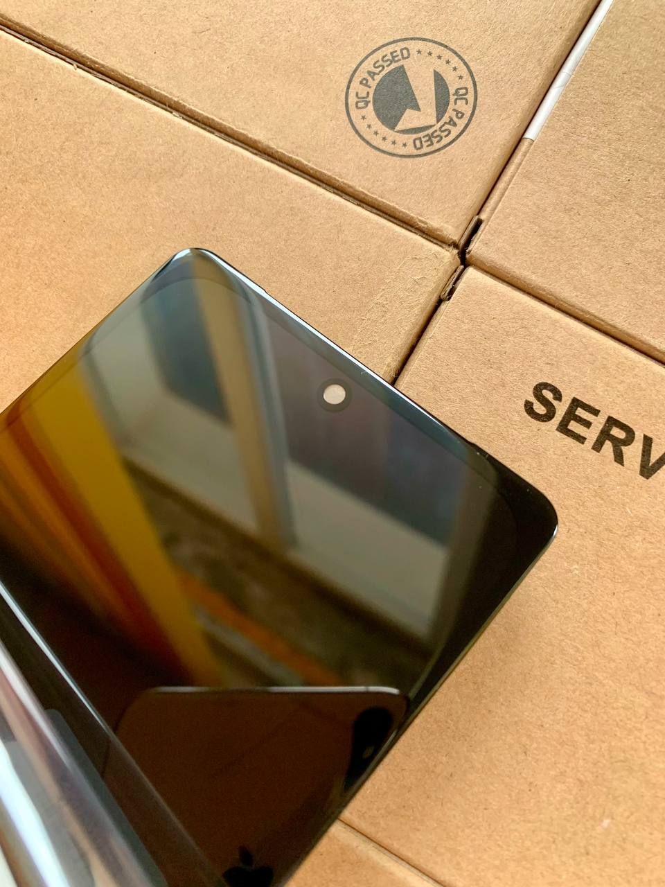 Дисплей Google Pixel 7 black, з рамкою, OLED