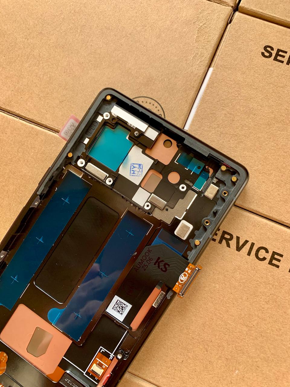 Дисплей Google Pixel 7A black, с рамкой, OLED