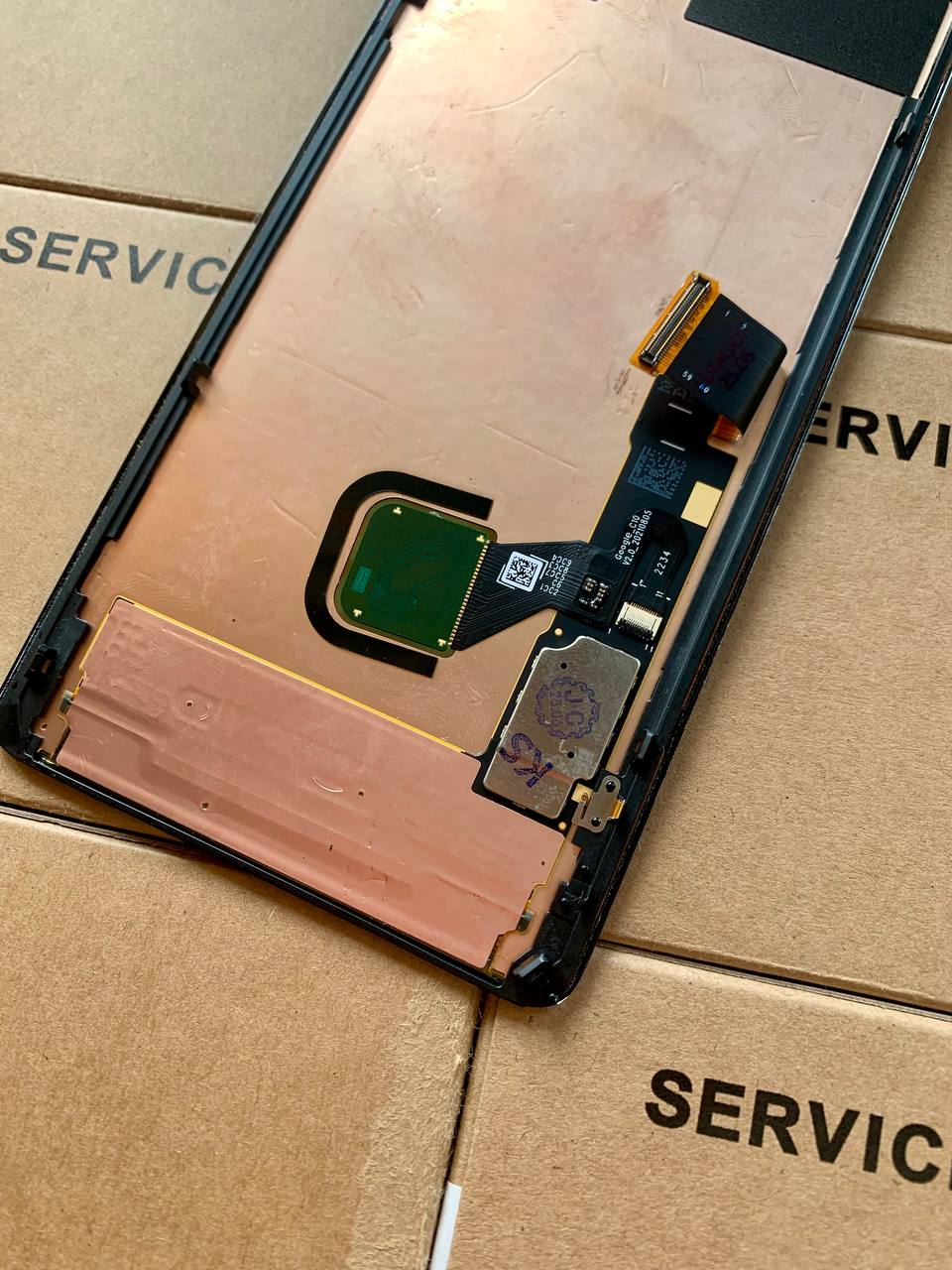 Дисплей Google Pixel 7 Pro black, с рамкой, Original (REF)