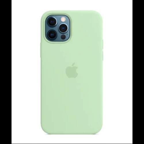 Чохол Silicone Case 1:1 for iPhone 12 | iPhone 12 Pro with MagSafe animation, pistachio