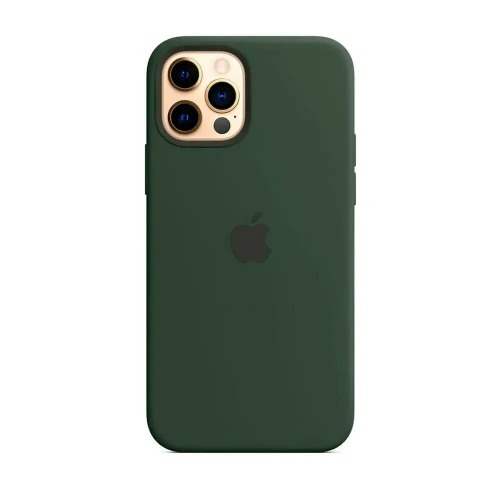Чохол Silicone Case 1:1 for iPhone 12 Pro Max with MagSafe animation, cyprus green
