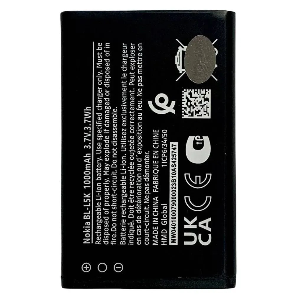 Акумулятор BL-L5K для Nokia 105 DS 2023 | 105 SS 2023 | 105+ DS 2022 | 110 DS 2023, Original (China)
