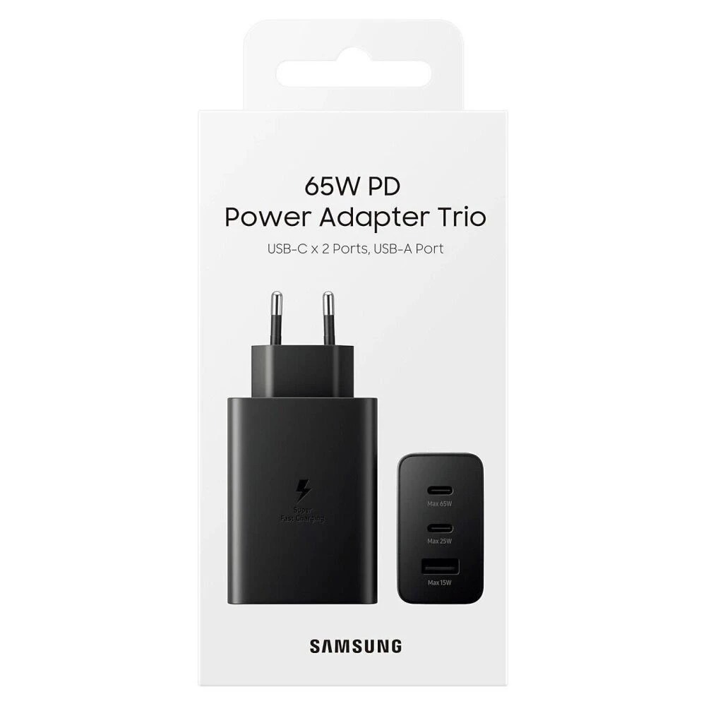 МЗП 2Port Samsung EP-TG530 Compact USB+2USB-C PD 65W, black