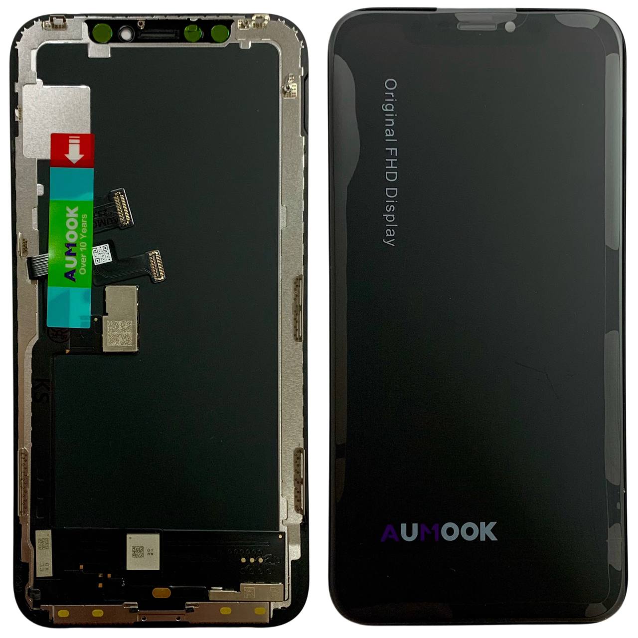 Дисплей iPhone X black, з рамкою, AUMOOK Prime HARD OLED