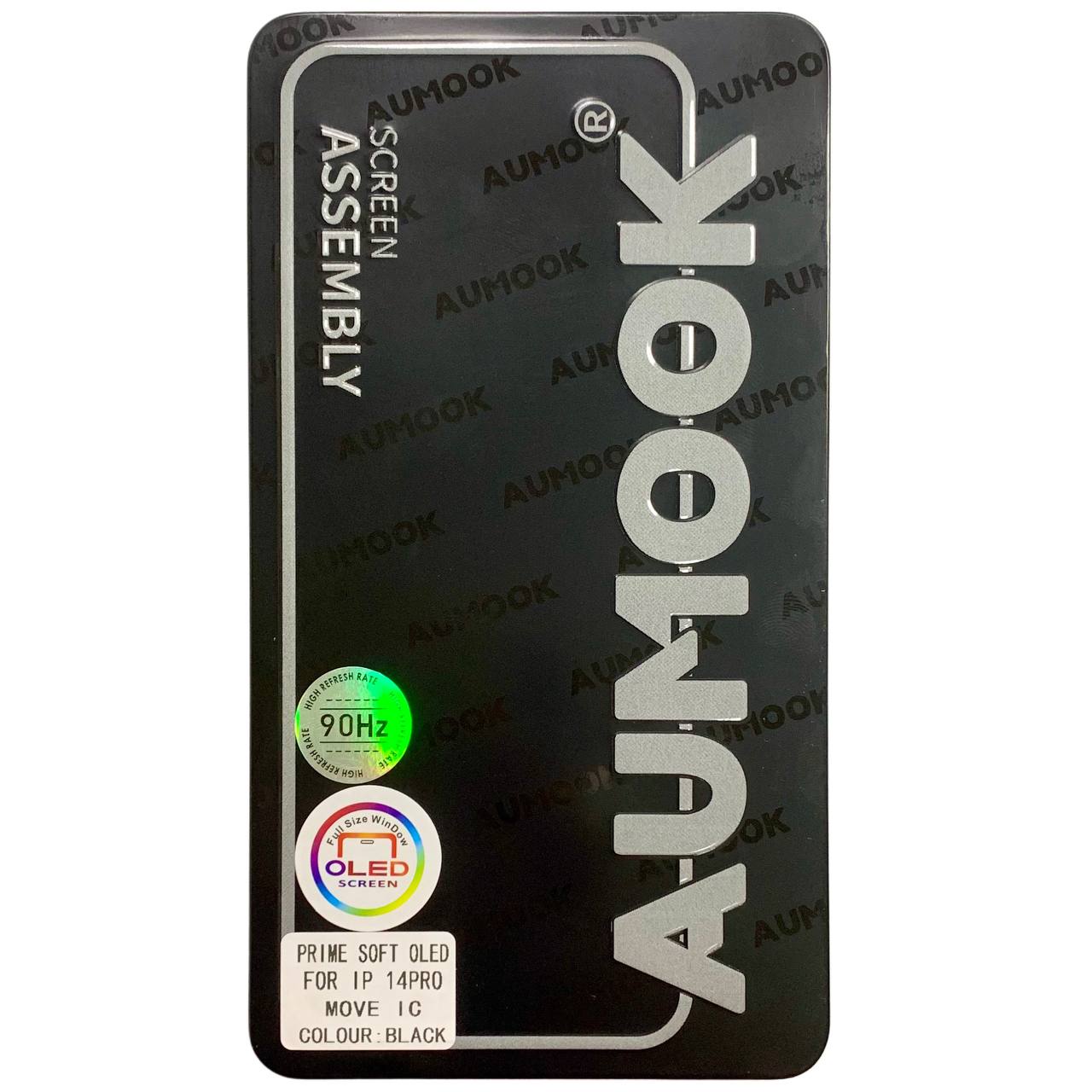 Дисплей iPhone 14 Pro black, с рамкой, AUMOOK Prime SOFT OLED 90Hz (move IC)
