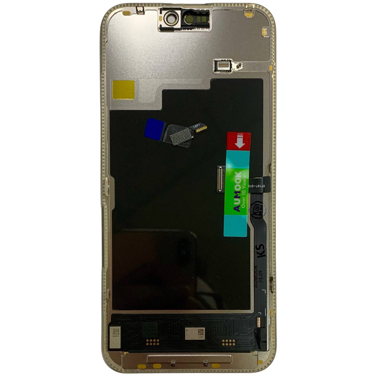 Дисплей iPhone 15 Pro Max black, з рамкою, AUMOOK Prime SOFT OLED 120Hz (move IC)