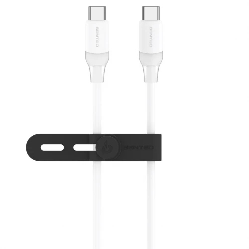 Кабель SENTEO SL-07 100W Type-C to Type-C 1.2m white