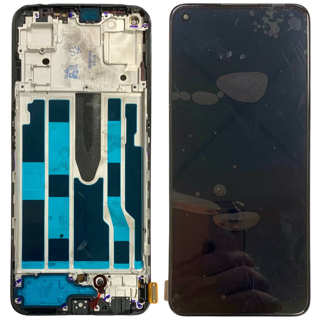 Дисплей OPPO Reno 7 5G (CPH2371) black, с рамкой, OLED