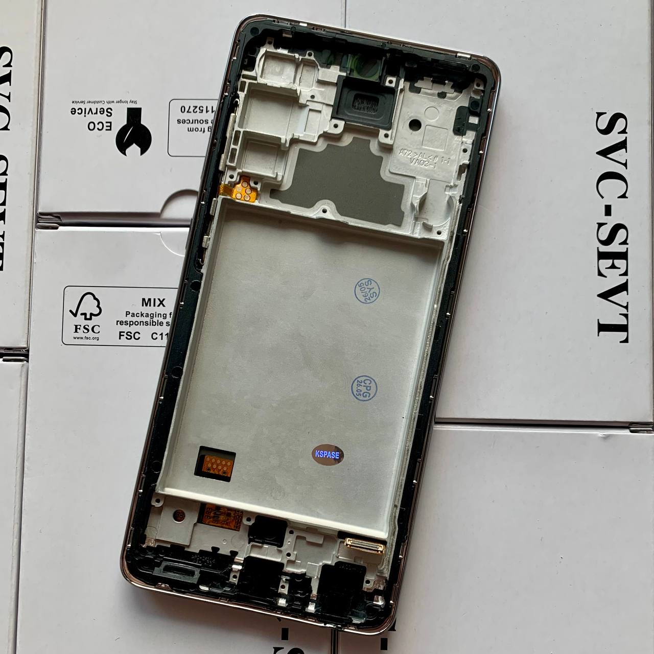 Дисплей Samsung A725 Galaxy A72 2021 black, с рамкой, INCELL