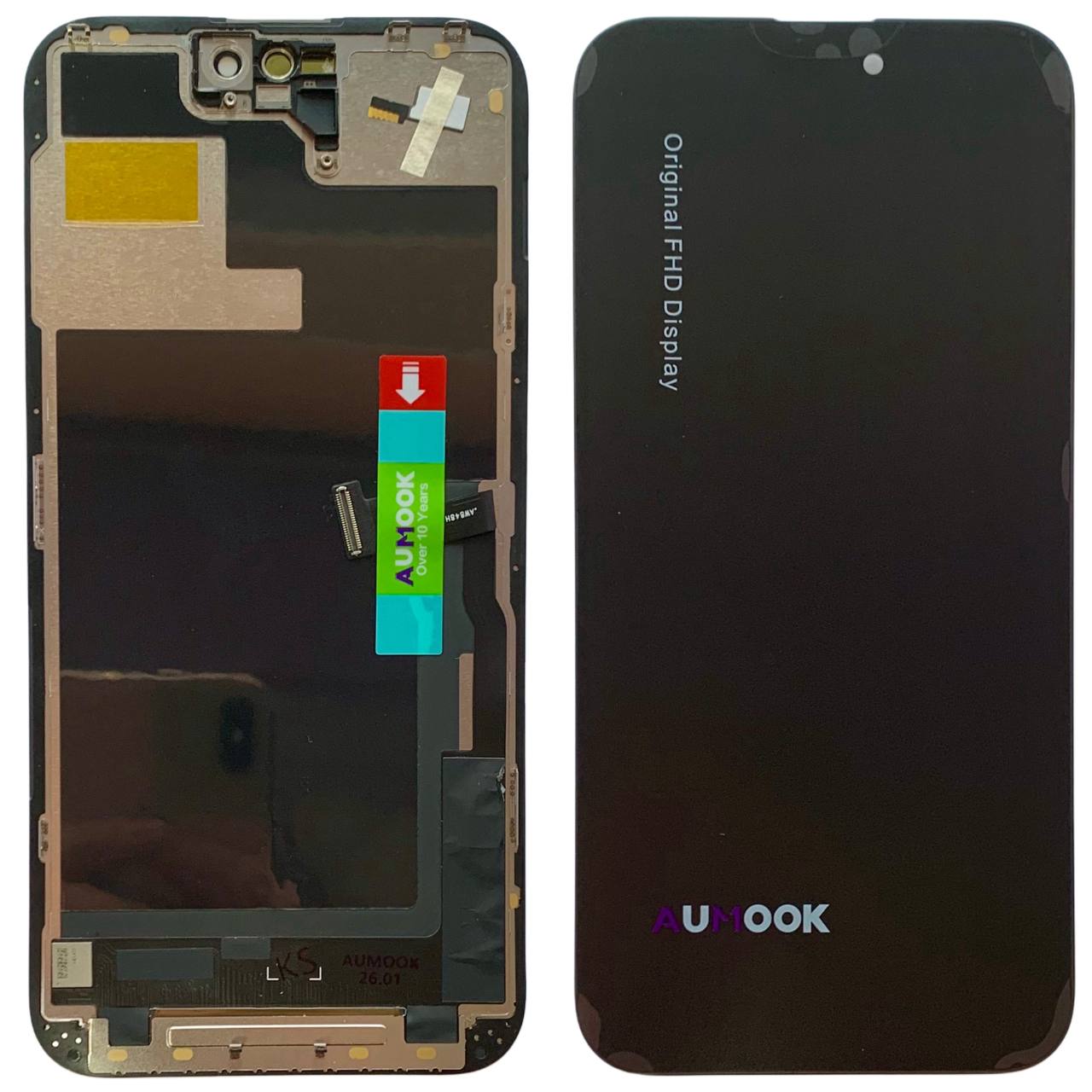 Дисплей iPhone 14 Pro Max black, з рамкою, AUMOOK FHD 90Hz INCELL (move IC)