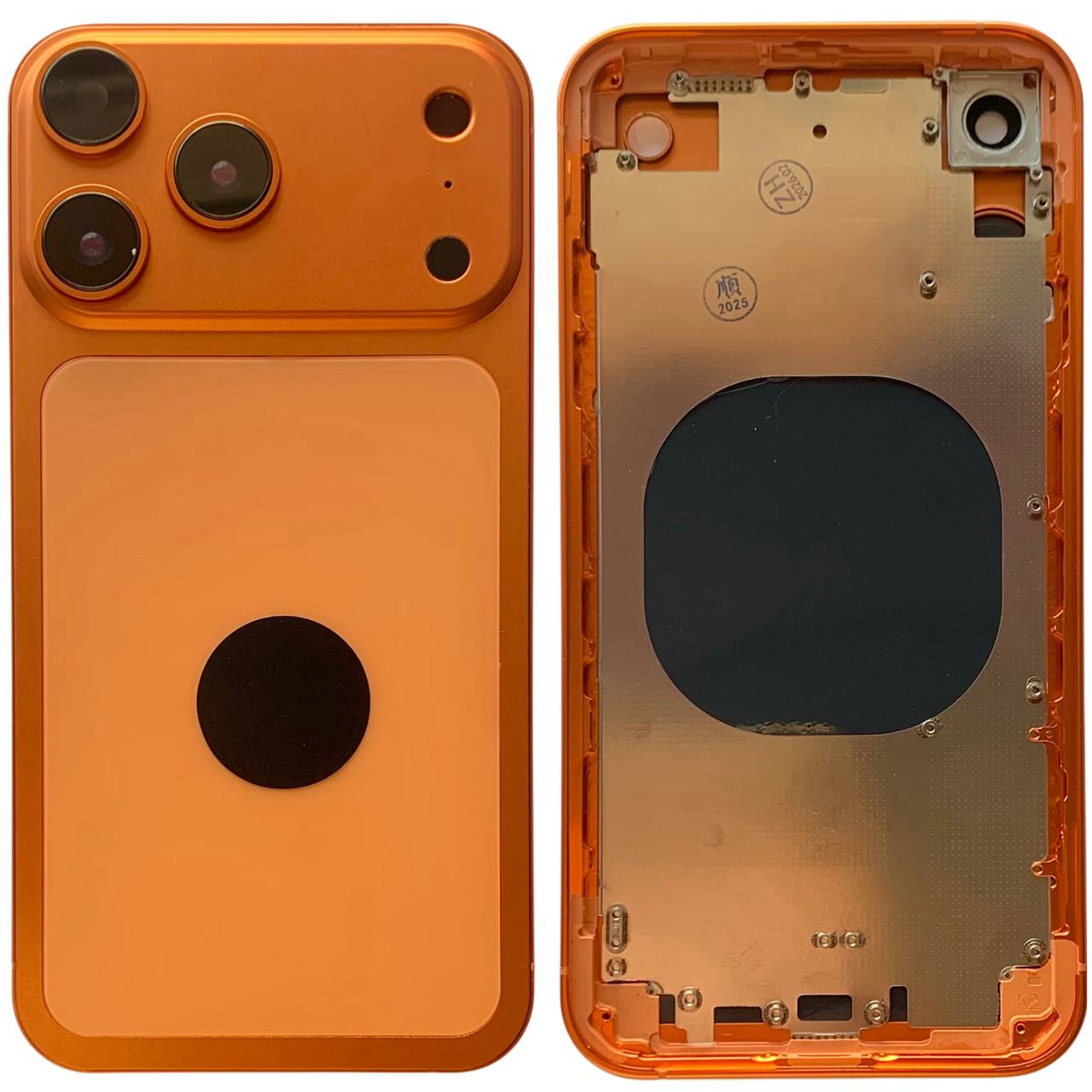Корпус iPhone Xr в форме iPhone 17 Pro orange, High Quiality
