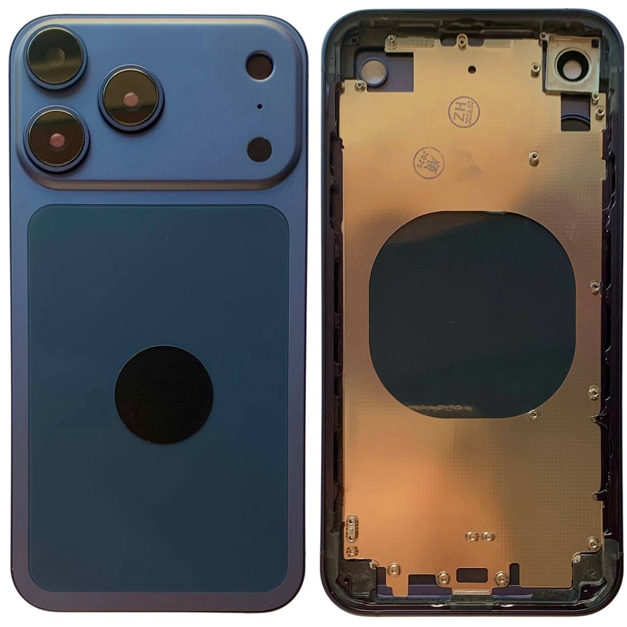 Корпус iPhone Xr в форме iPhone 17 Pro blue, High Quiality